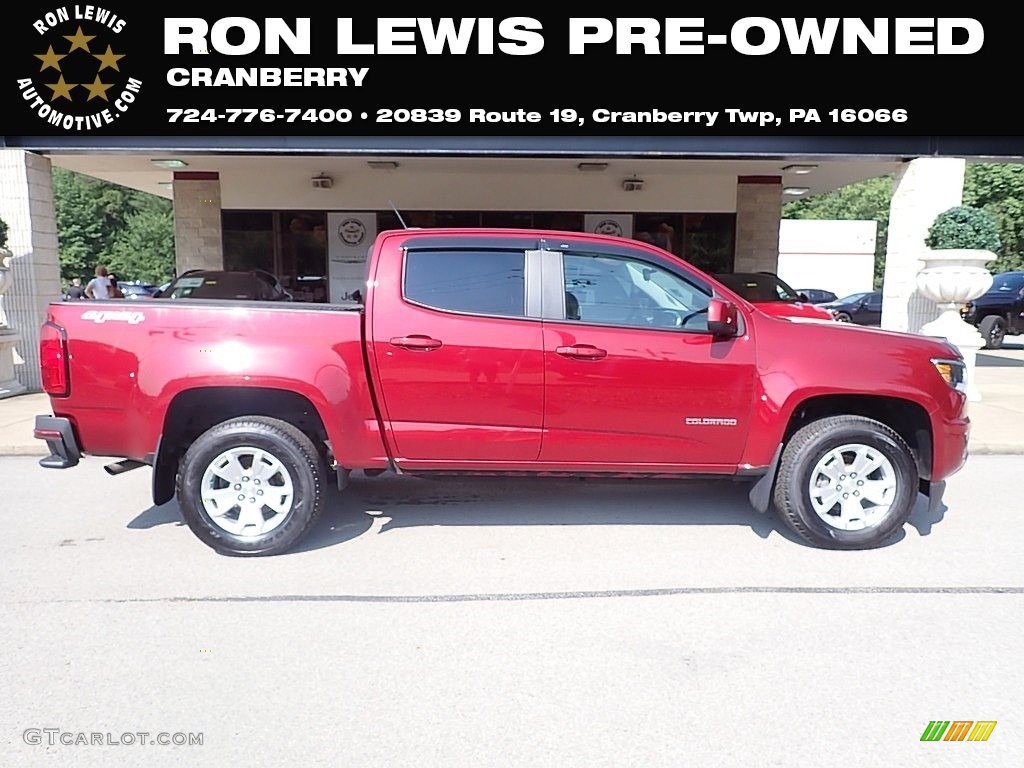 2017 Colorado LT Crew Cab 4x4 - Cajun Red Tintcoat / Jet Black photo #1