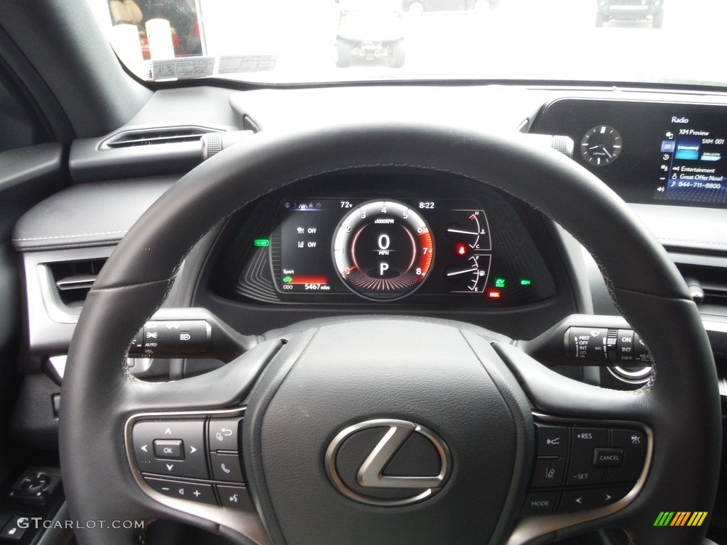 2021 Lexus UX 250h AWD Black Steering Wheel Photo #144575080