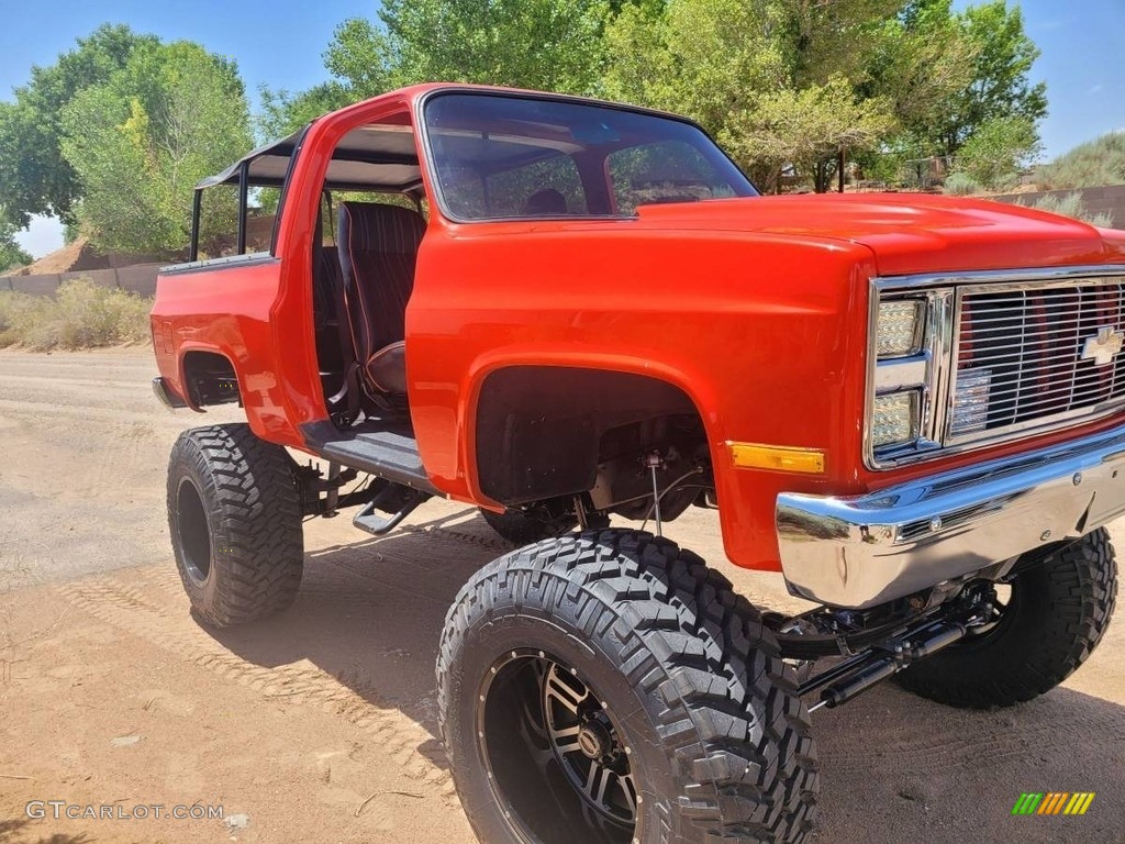 Custom Orange 1982 Chevrolet Blazer K10 Custom Deluxe 4x4 Exterior Photo #144575092