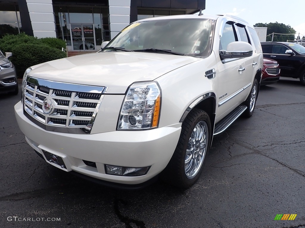 2011 Escalade AWD - White Diamond Tricoat / Cashmere/Cocoa photo #12