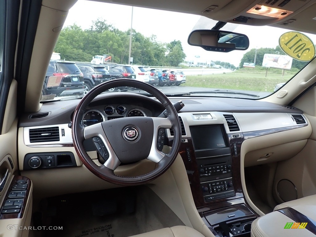 2011 Escalade AWD - White Diamond Tricoat / Cashmere/Cocoa photo #21