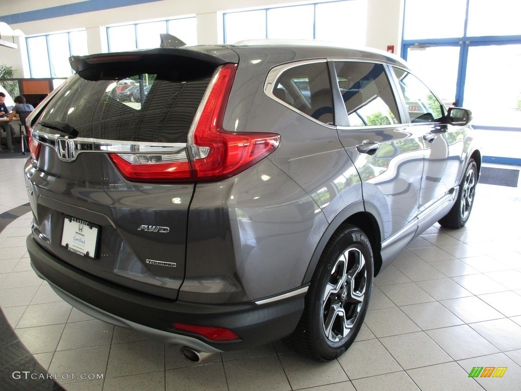 2018 CR-V Touring AWD - Modern Steel Metallic / Black photo #7