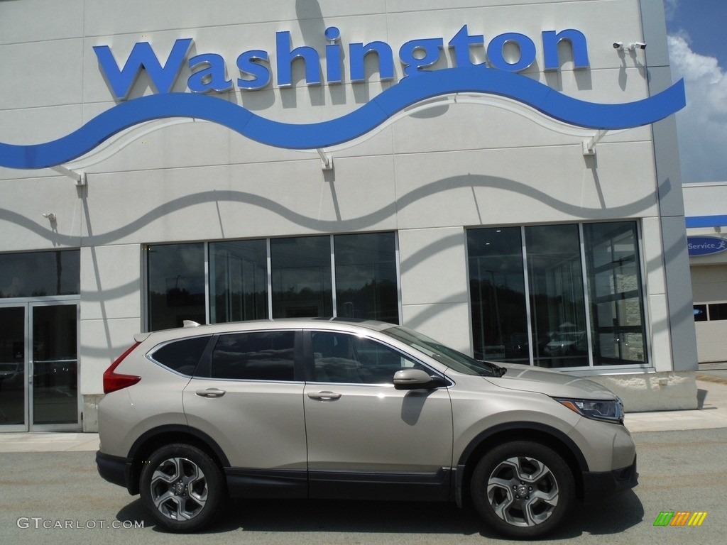 2019 CR-V EX-L AWD - Sandstorm Metallic / Ivory photo #2