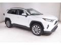 2021 Blizzard White Pearl Toyota RAV4 XLE Premium AWD  photo #1