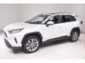 2021 Blizzard White Pearl Toyota RAV4 XLE Premium AWD  photo #3