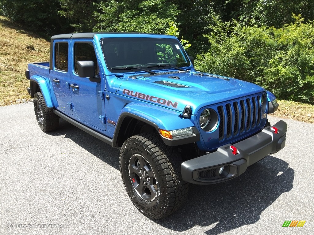 2022 Gladiator Rubicon 4x4 - Hydro Blue Pearl / Black photo #4