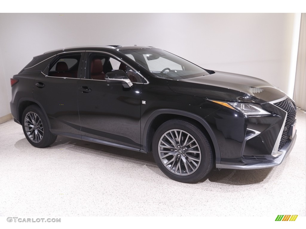 2018 RX 350 F Sport AWD - Obsidian / Rioja Red photo #1