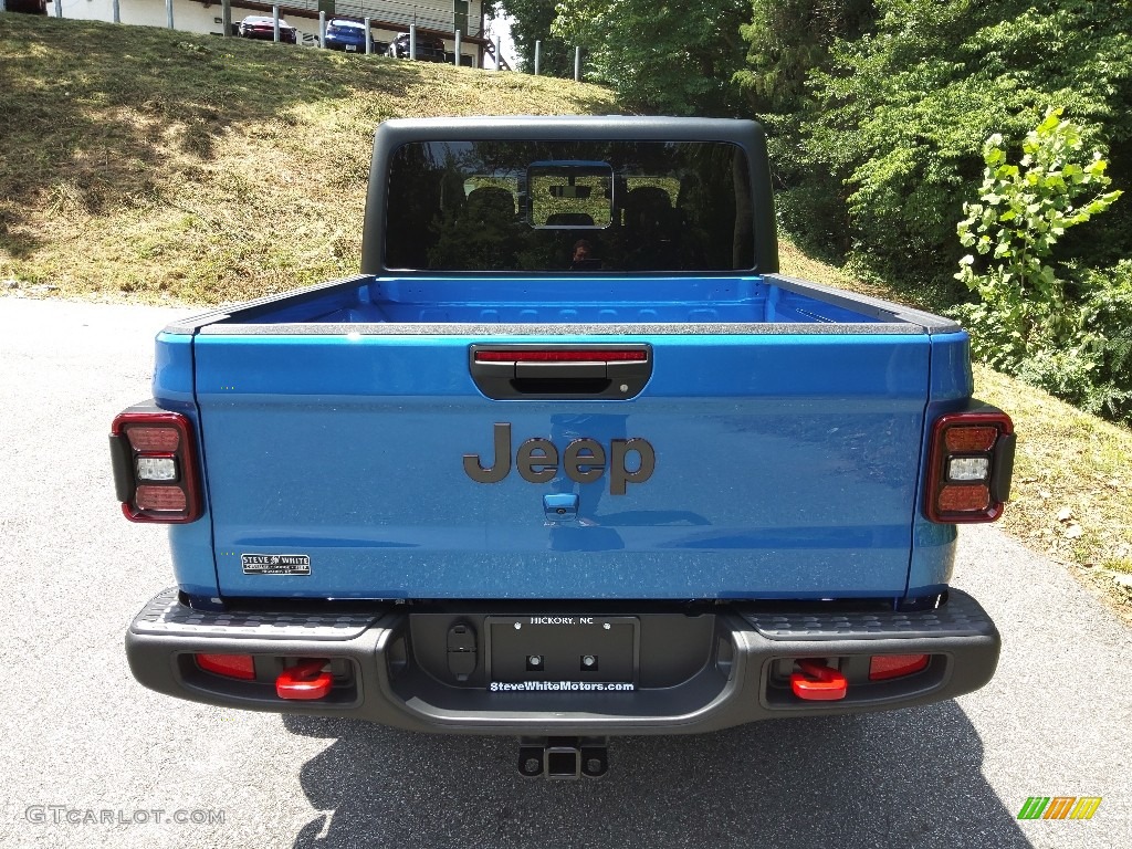 2022 Gladiator Rubicon 4x4 - Hydro Blue Pearl / Black photo #7