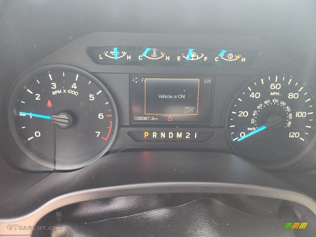 2017 F150 XL Regular Cab - Lightning Blue / Earth Gray photo #21