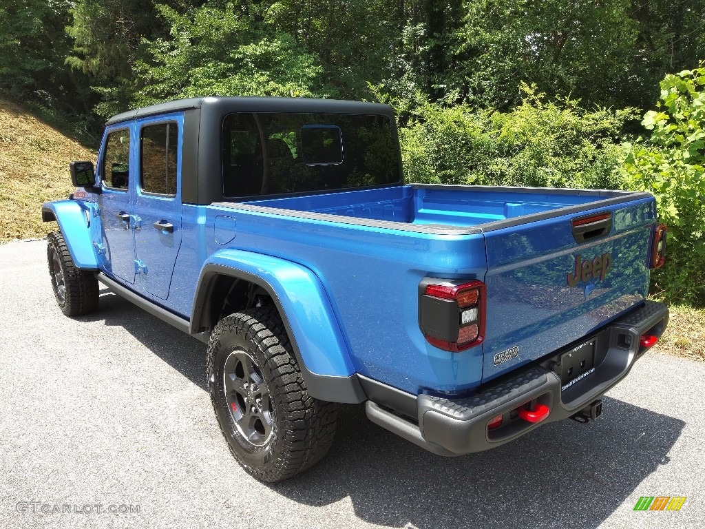 2022 Gladiator Rubicon 4x4 - Hydro Blue Pearl / Black photo #9