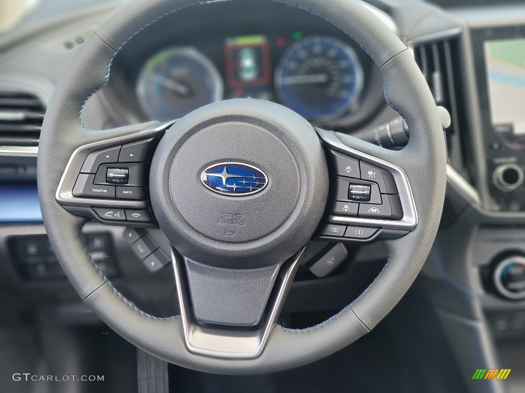 2022 Subaru Crosstrek Hybrid Navy/Gray Steering Wheel Photo #144579434