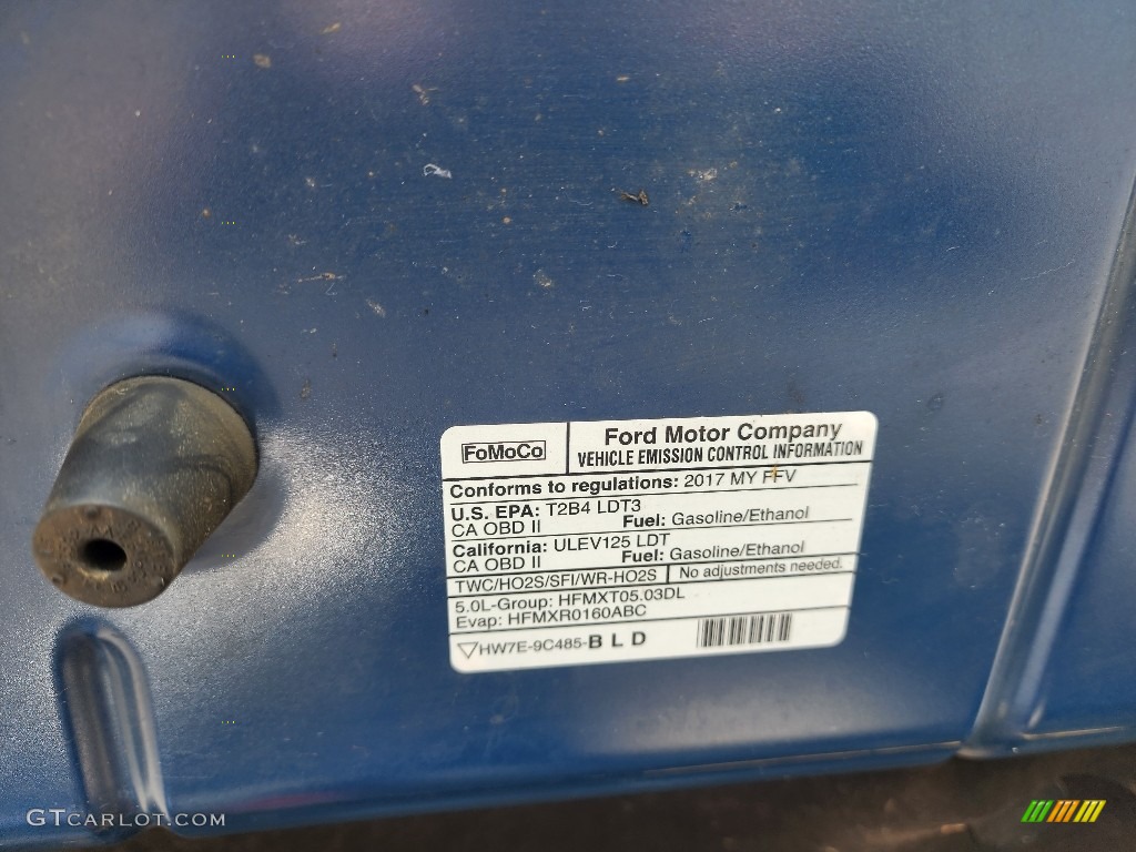 2017 F150 XL Regular Cab - Lightning Blue / Earth Gray photo #25