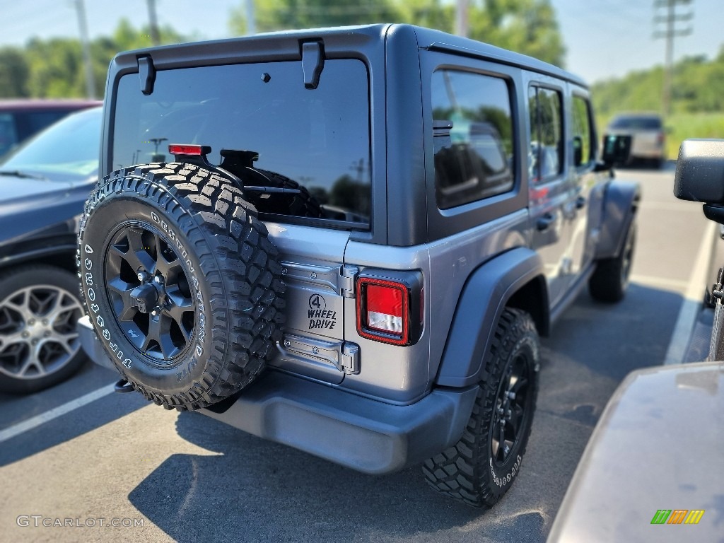 2020 Wrangler Unlimited Willys 4x4 - Billet Silver Metallic / Black photo #6
