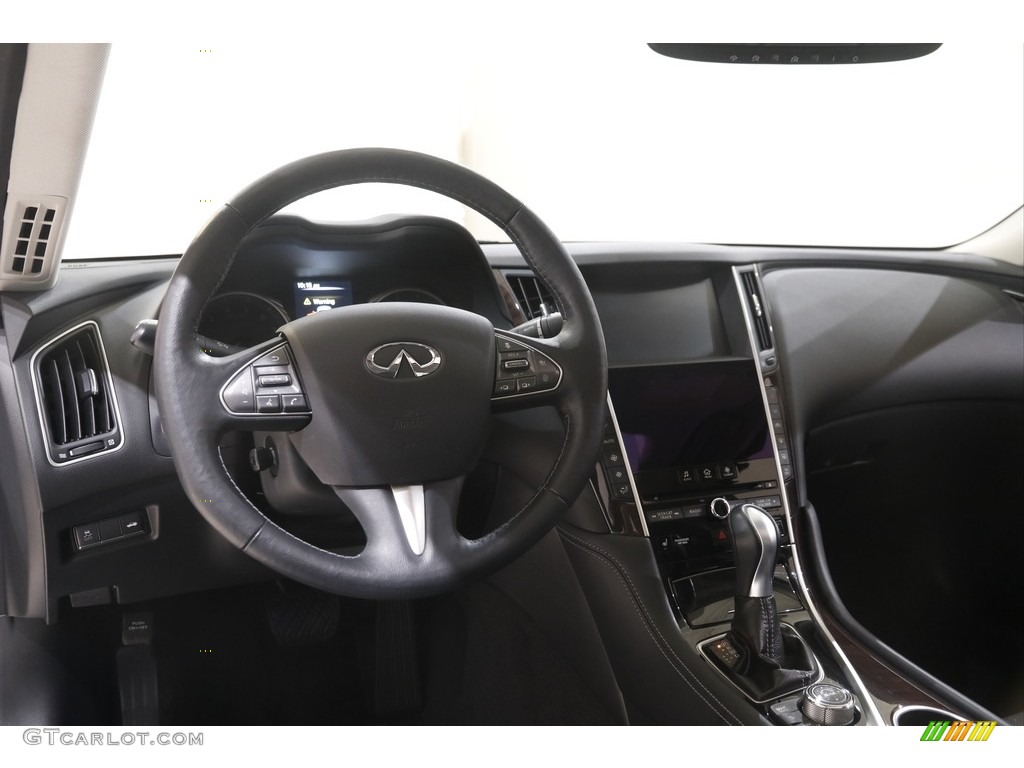 2015 Q50 3.7 AWD - Hagane Blue / Graphite photo #6