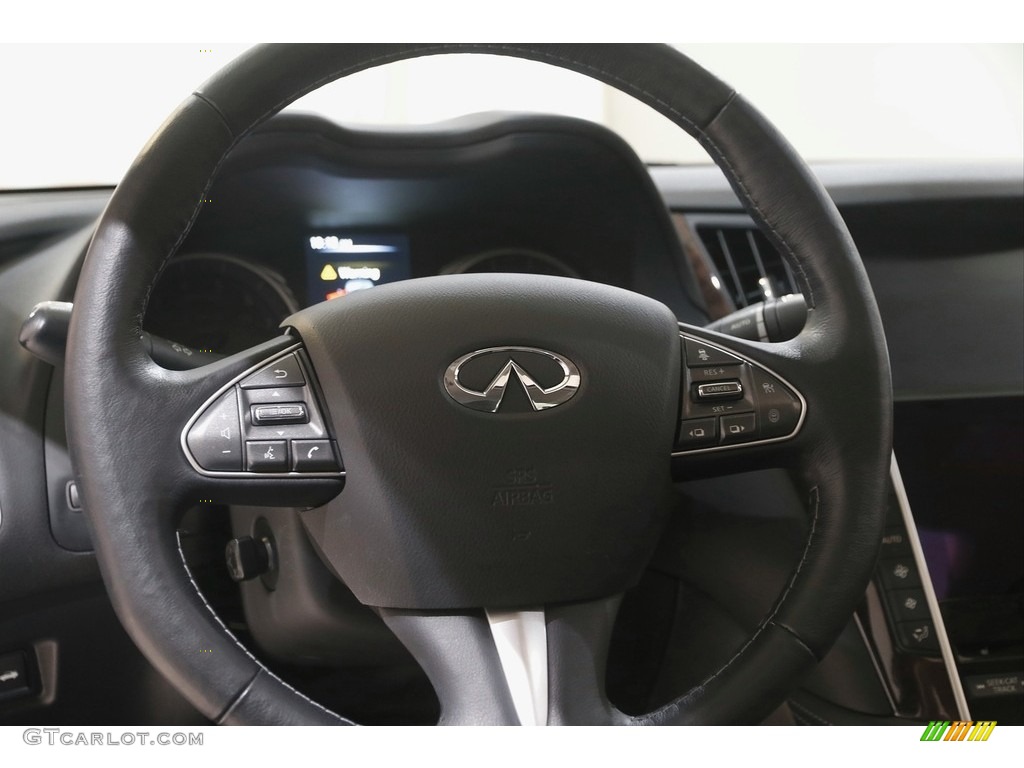 2015 Q50 3.7 AWD - Hagane Blue / Graphite photo #7