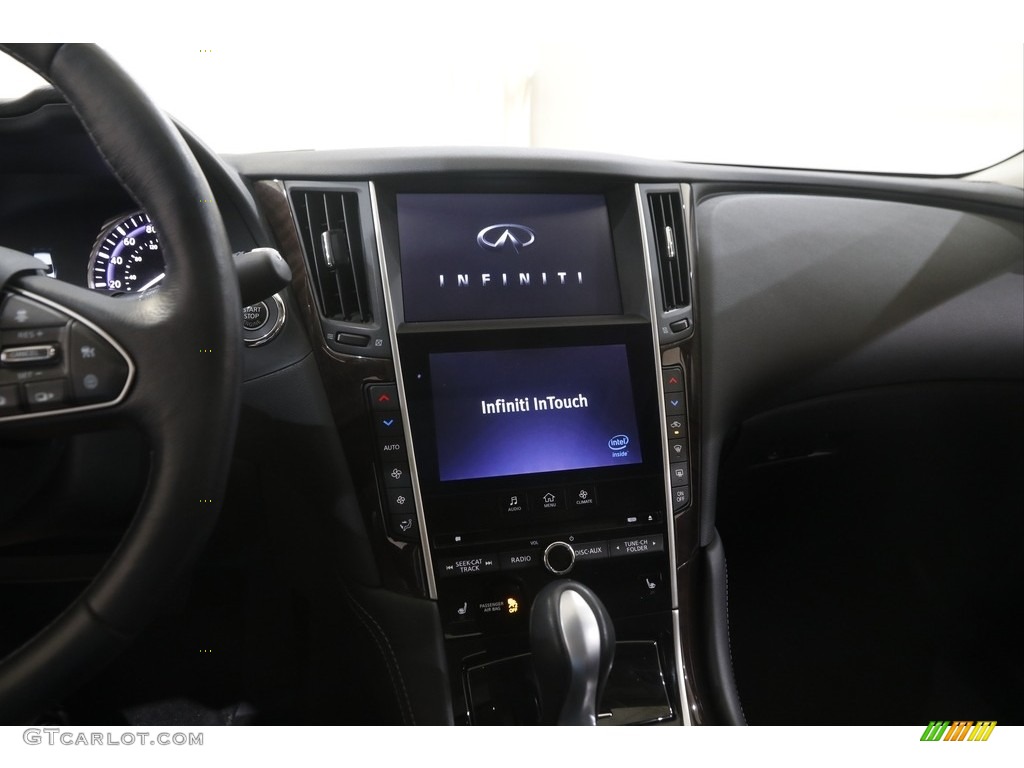 2015 Q50 3.7 AWD - Hagane Blue / Graphite photo #9