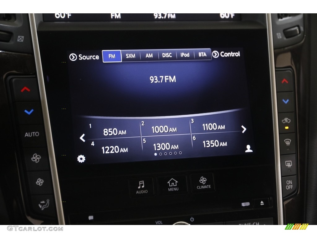 2015 Q50 3.7 AWD - Hagane Blue / Graphite photo #13