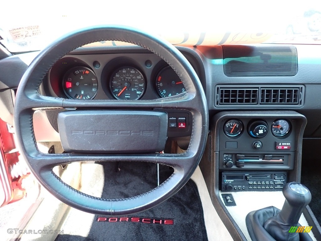 1988 Porsche 924 S Beige Dashboard Photo #144580970