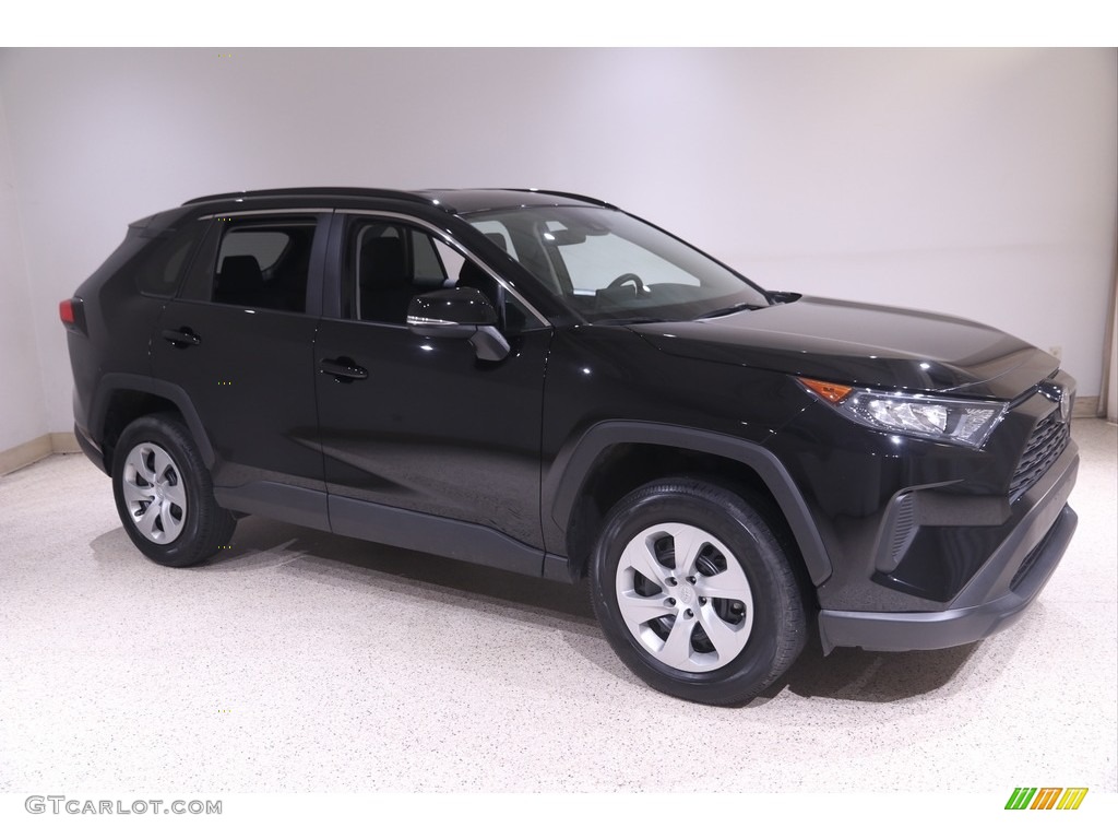 2021 RAV4 LE AWD - Midnight Black Metallic / Black photo #1
