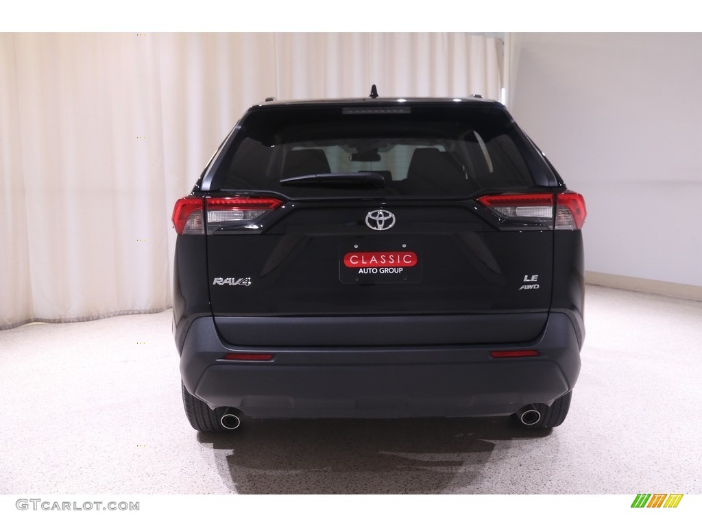 2021 RAV4 LE AWD - Midnight Black Metallic / Black photo #17