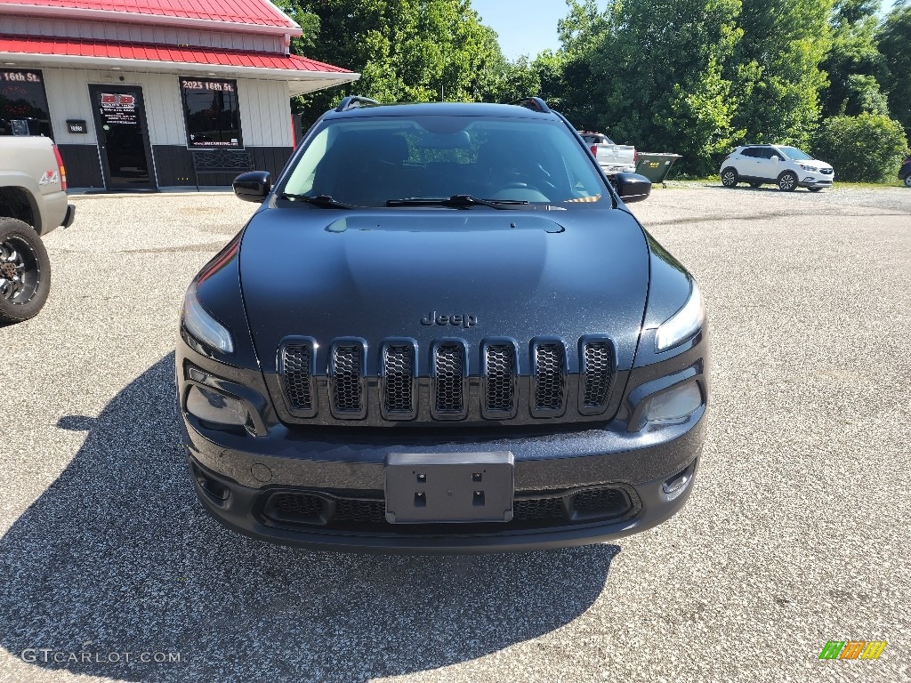 2014 Cherokee Latitude 4x4 - Brilliant Black Crystal Pearl / Iceland - Black/Iceland Gray photo #2