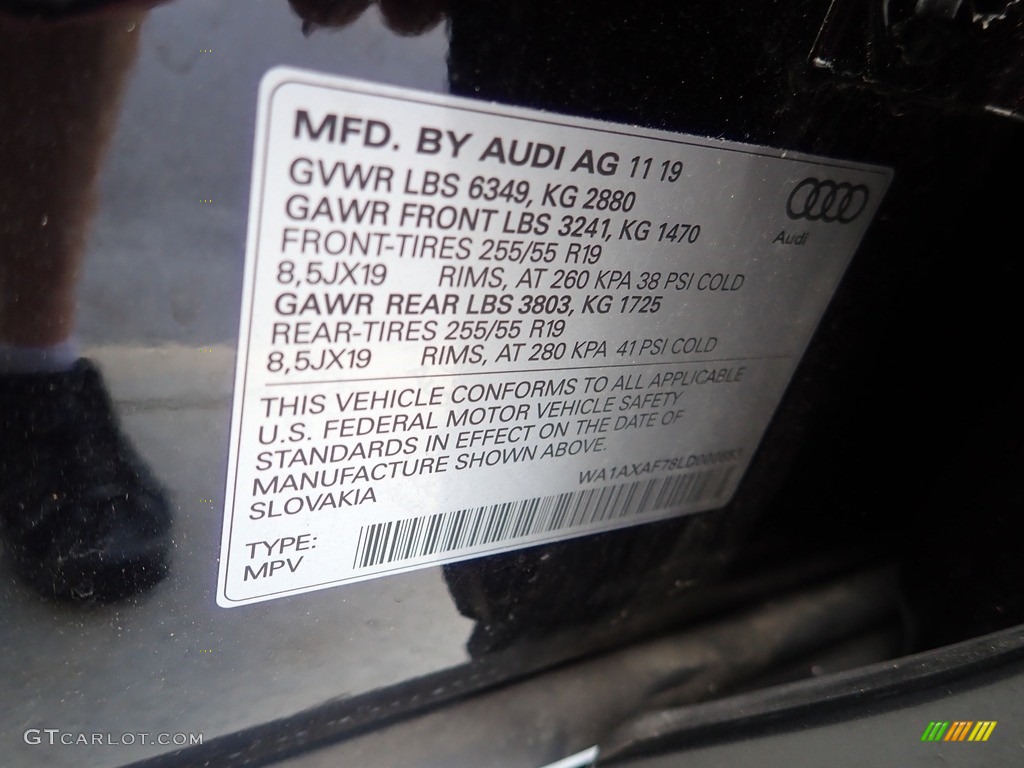 2020 Q7 55 Premium quattro - Night Black / Black photo #23