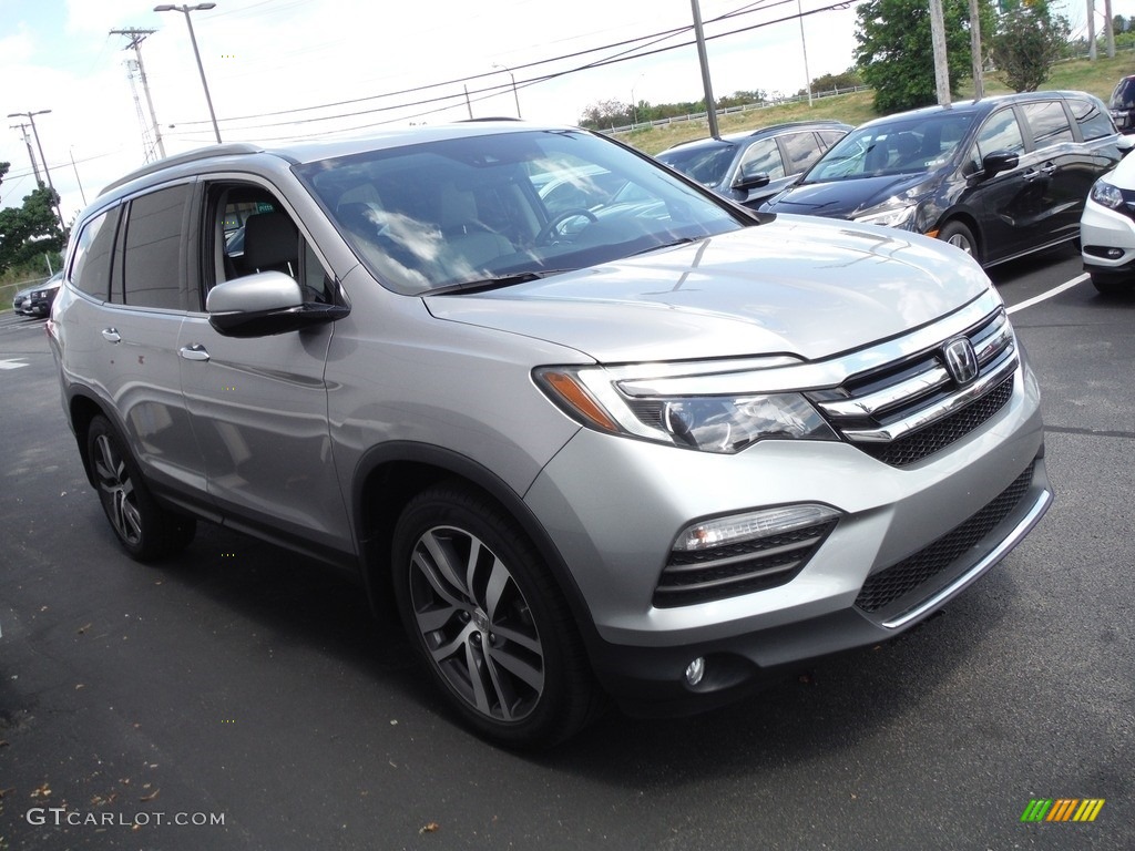 Lunar Silver Metallic 2018 Honda Pilot Elite AWD Exterior Photo #144587179