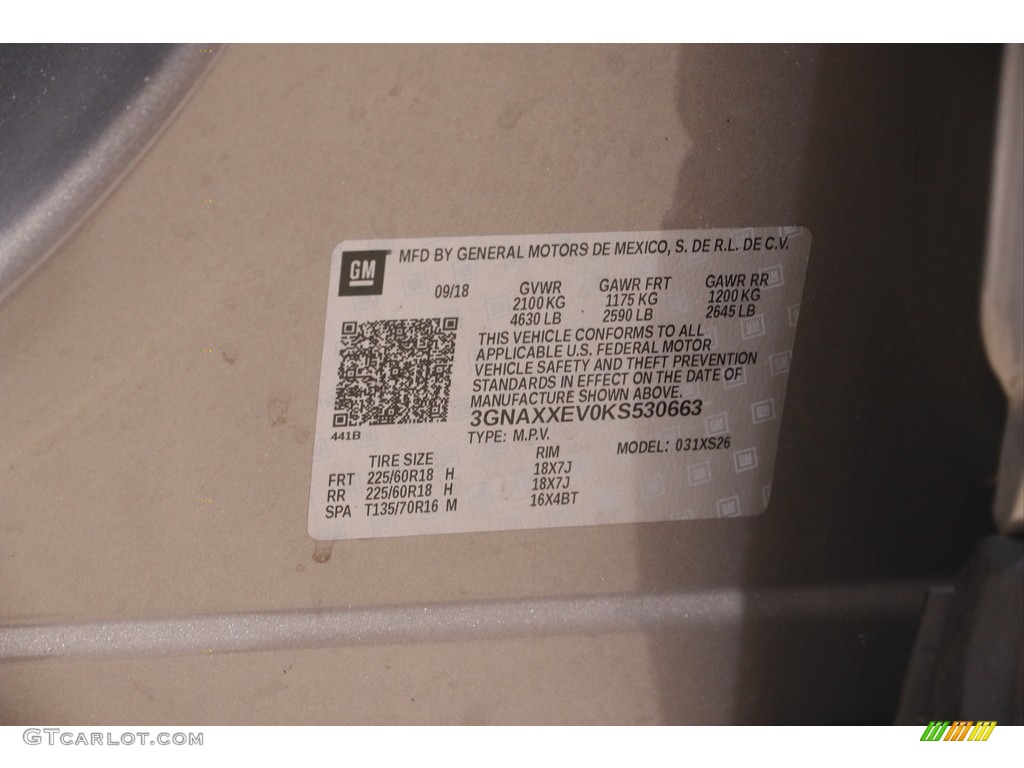 2019 Equinox Premier AWD - Pepperdust Metallic / Jet Black photo #20