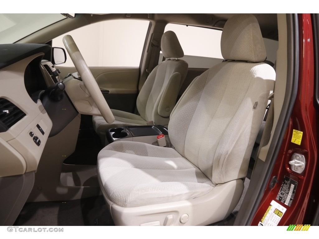 2011 Sienna LE - Salsa Red Pearl / Bisque photo #5