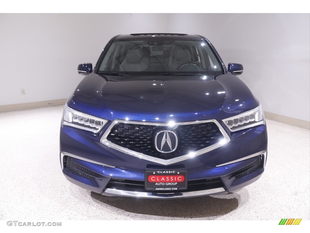 2019 MDX Technology SH-AWD - Fathom Blue Pearl / Graystone photo #2