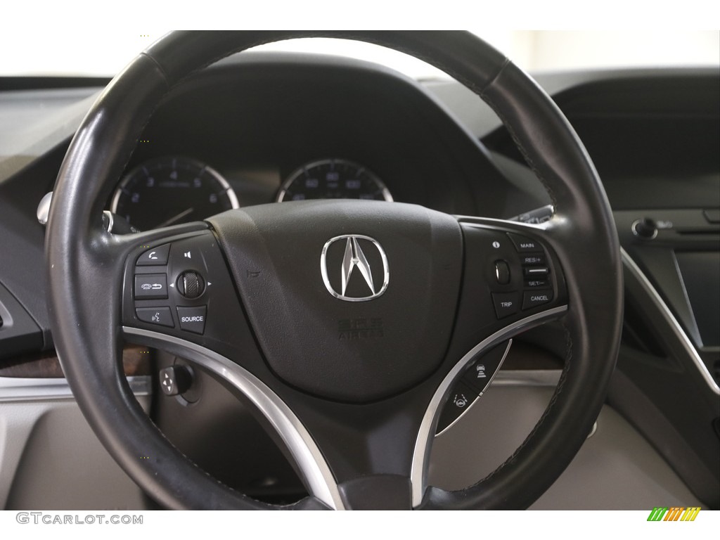 2019 Acura MDX Technology SH-AWD Graystone Steering Wheel Photo #144589801