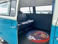 1978 Volkswagen Bus White/Blue Interior Rear Seat Photo