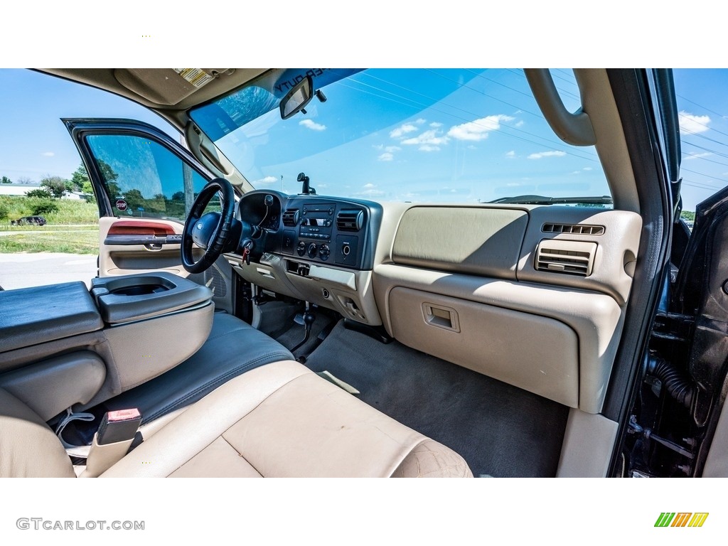 2005 F350 Super Duty XLT Crew Cab 4x4 - Black / Tan photo #23