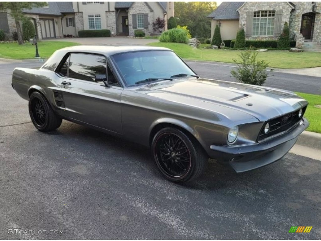 1967 Mustang Coupe - Grey Metallic / Black photo #1