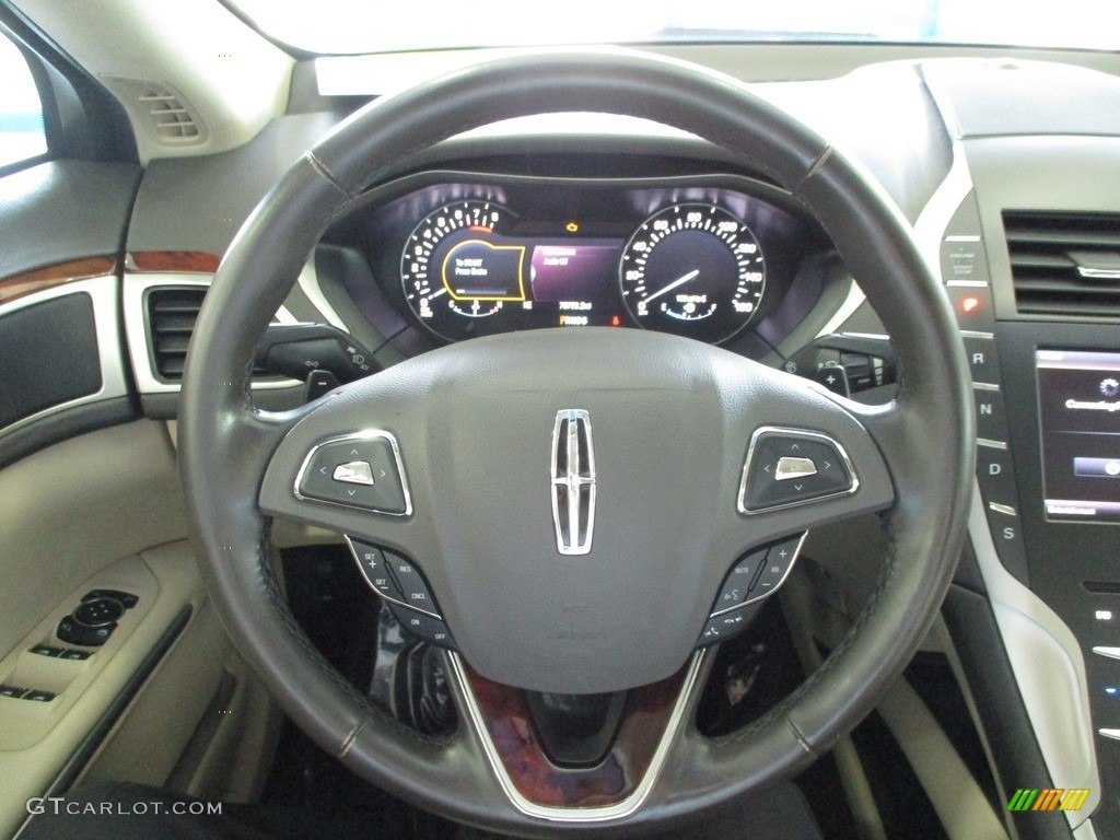 2015 Lincoln MKZ FWD Light Dune Steering Wheel Photo #144591589