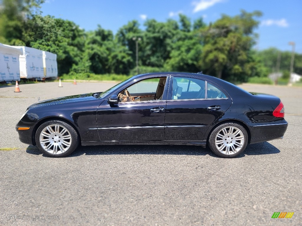 2008 E 350 4Matic Sedan - Sienna Black Metallic / Cashmere photo #2