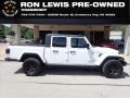 2020 Bright White Jeep Gladiator Overland 4x4  photo #1