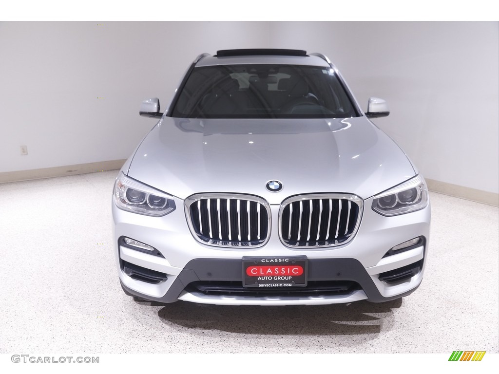 2019 X3 xDrive30i - Glacier Silver Metallic / Black photo #2