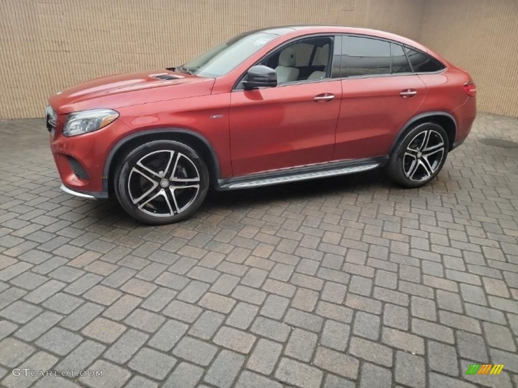 2016 GLE 450 AMG 4Matic Coupe - designo Cardinal Red Metallic / Crystal Grey/Black photo #1