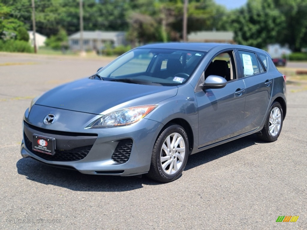 2012 MAZDA3 i Touring 5 Door - Dolphin Gray Mica / Black photo #1