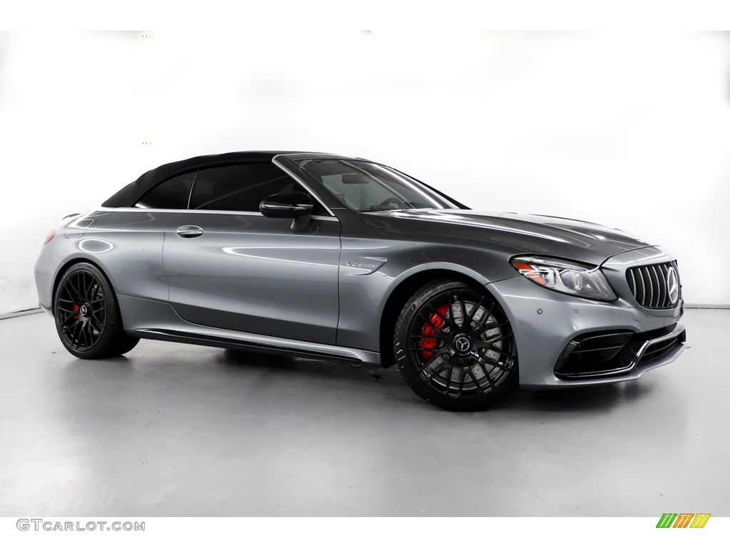 Selenite Grey Metallic 2019 Mercedes-Benz C AMG 63 S Cabriolet Exterior Photo #144593779