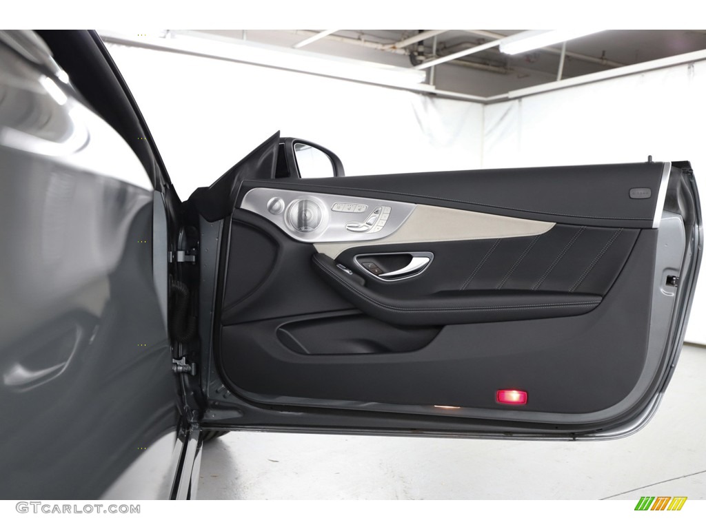 2019 Mercedes-Benz C AMG 63 S Cabriolet Black/Grey Accent Door Panel Photo #144594421