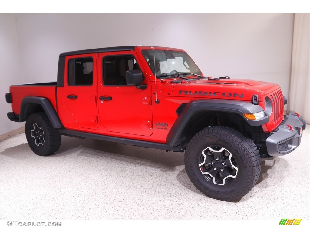 2020 Gladiator Rubicon 4x4 - Firecracker Red / Black photo #1