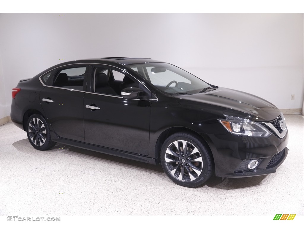 2019 Sentra SR Turbo - Super Black / Charcoal photo #1