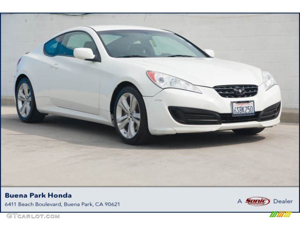 2011 Genesis Coupe 2.0T - Karussell White / Black Cloth photo #1