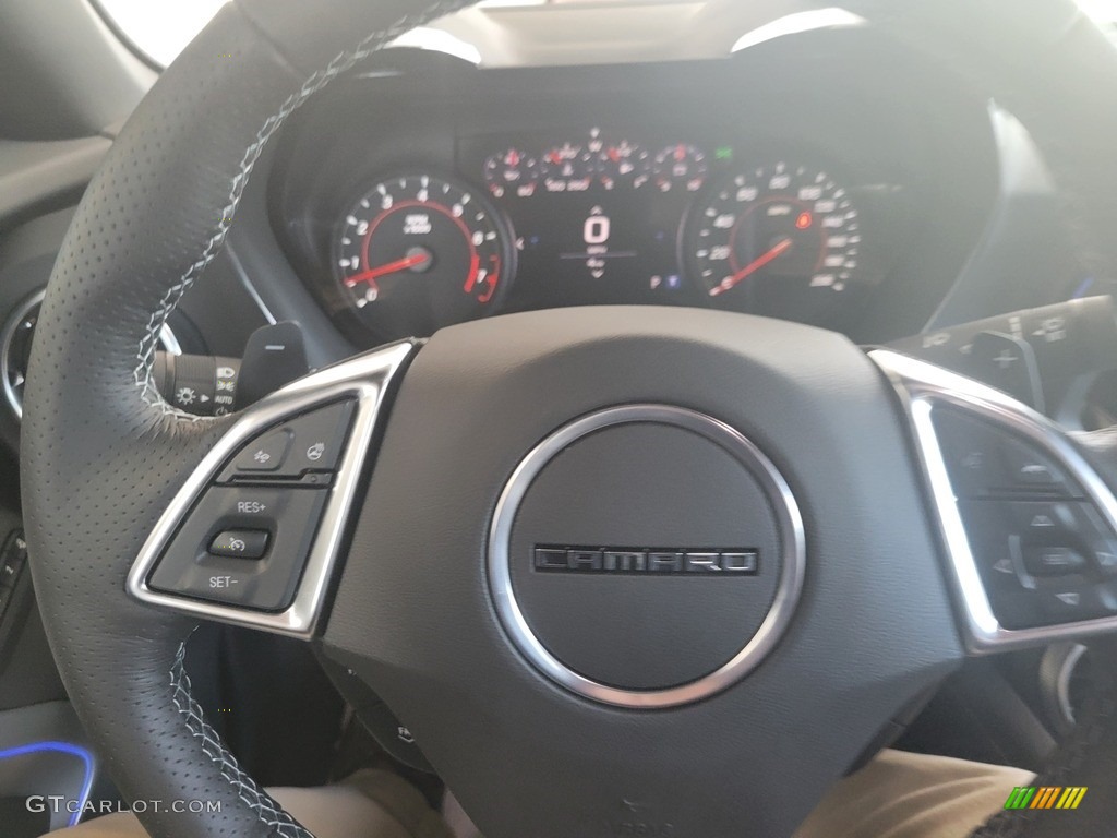 2022 Chevrolet Camaro SS Coupe Jet Black Steering Wheel Photo #144597266