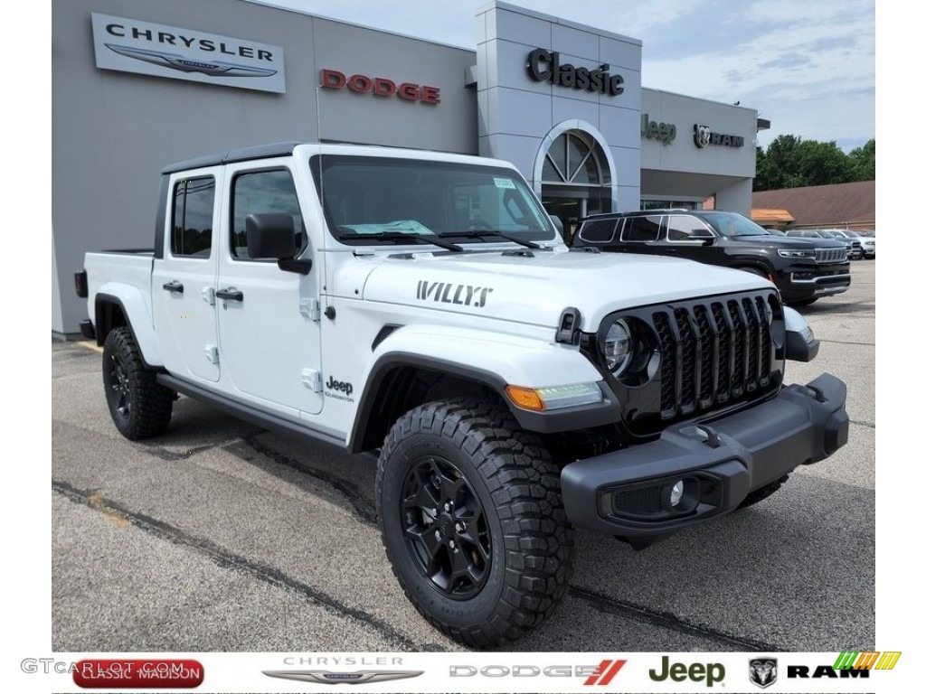 2022 Gladiator Willys 4x4 - Bright White / Black photo #1