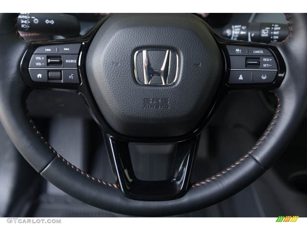 2023 Honda HR-V Sport AWD Black Steering Wheel Photo #144597629