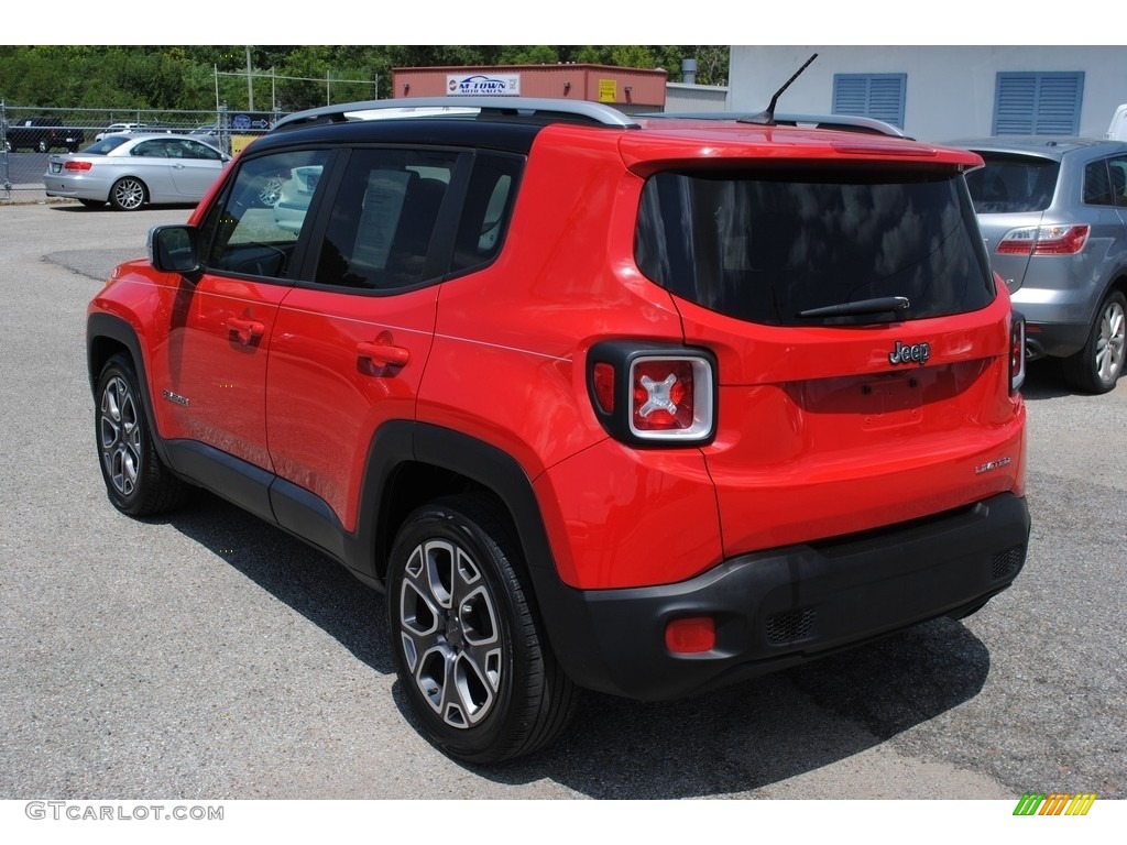 2016 Renegade Limited - Colorado Red / Black photo #3