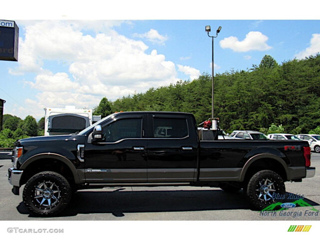 2017 F350 Super Duty King Ranch Crew Cab 4x4 - Shadow Black / King Ranch Mesa Antique Java photo #2